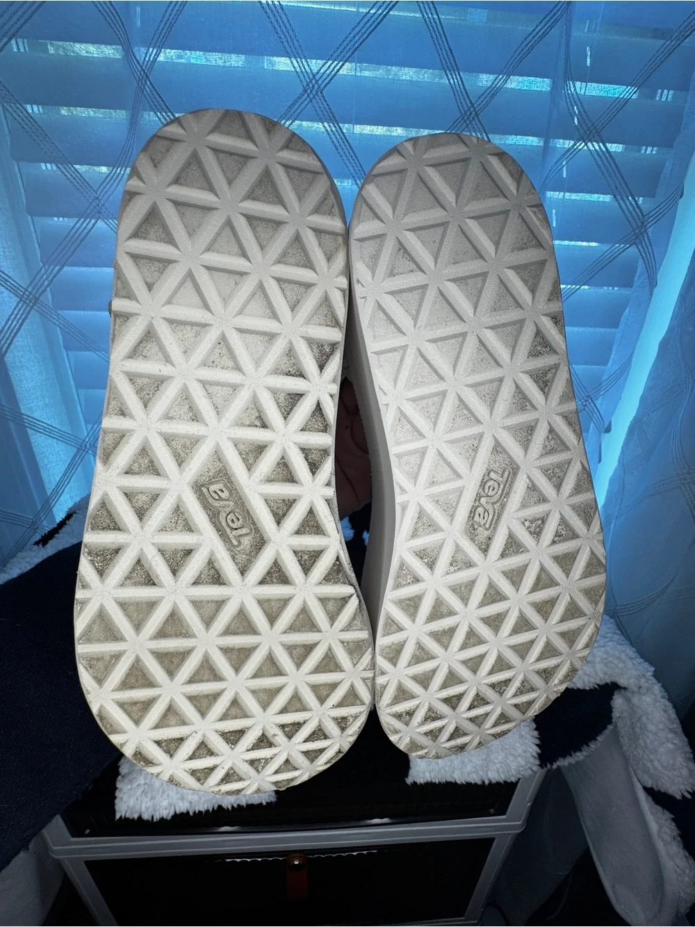 Teva Universal Platform Sandals Yellow Geometric Strap Women’s Size 8